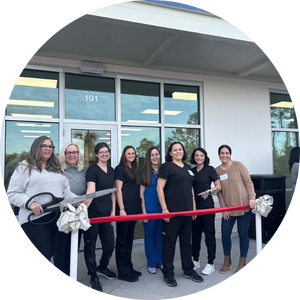 Ribbon cutting at Hometown Veterinary Partners